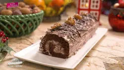 Tous en cuisine : Saumon confit et bûche straciatella marrons