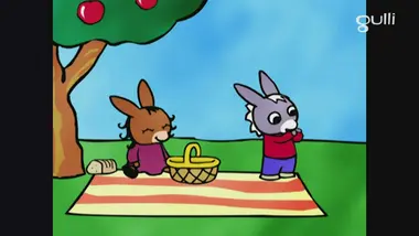 Trotro et le goûter sur l'herbe