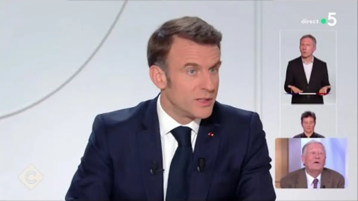 replay de Ukraine : que retenir de l’interview d’Emmanuel Macron ? - C à vous - 15/03/2024