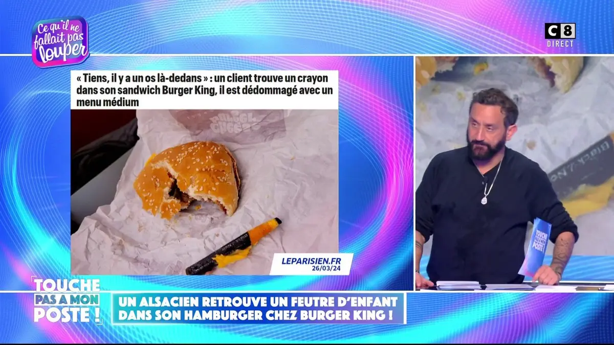 replay de Un Alsacien retrouve un feutre d'enfant dans son hamburger chez Burger King !