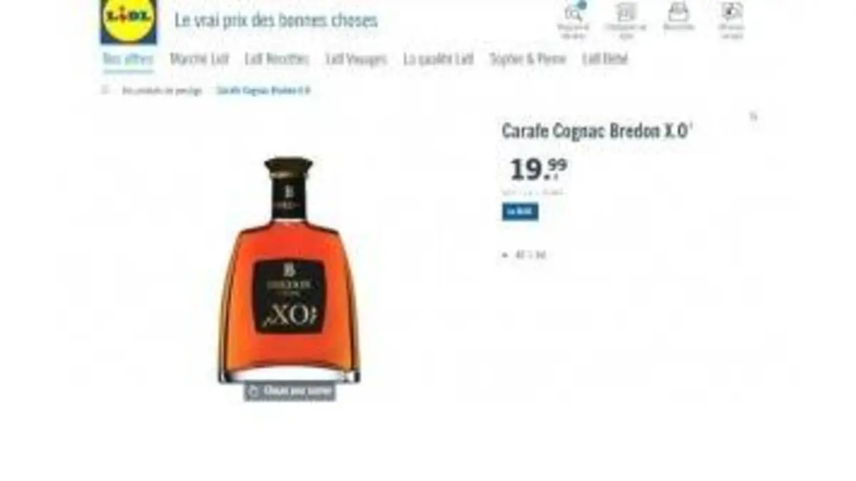 replay de Un cognac de luxe à 20 € chez Lidl