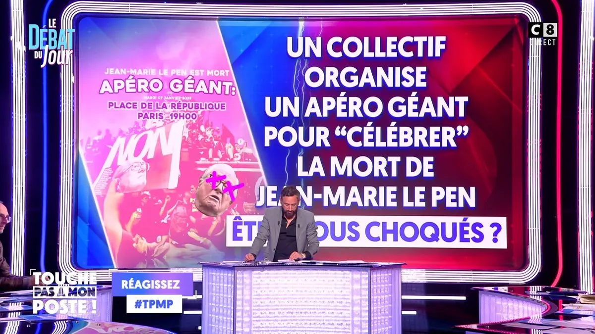 replay de Un collectif organise un apéro géant pour "célébrer" la mort de Jean-Marie Le Pen