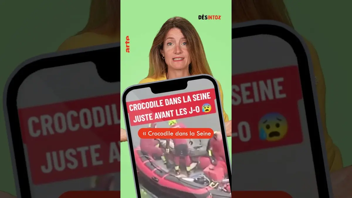 replay de Un crocodile dans la Seine avant les JO ? #désintox