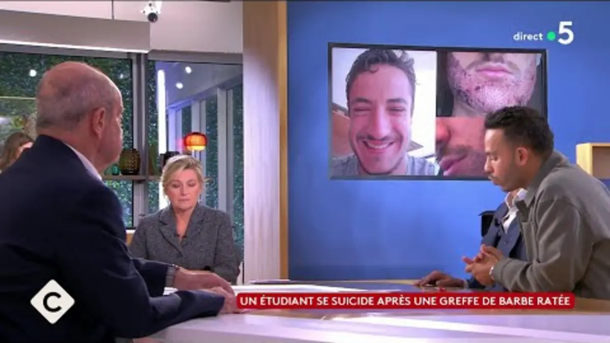 replay de Un étudiant se suicide après une greffe de barbe ratée - La Story - C à Vous - 28/10/2024