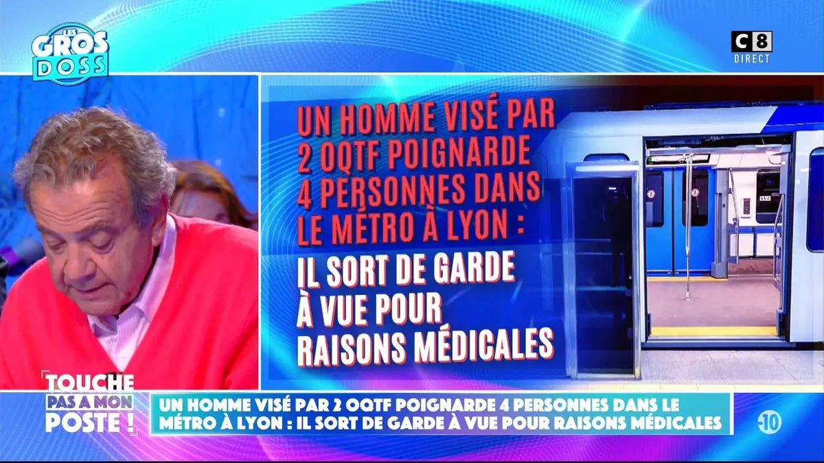 replay de Un homme visé par 2 OQTF poignarde 4 personnes dans le métro à Lyon !