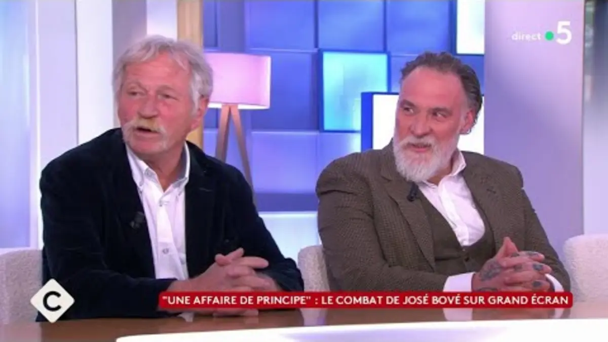 replay de "Une affaire de principe" : le combat de José Bové sur grand écran - C à Vous - 25/04/2024