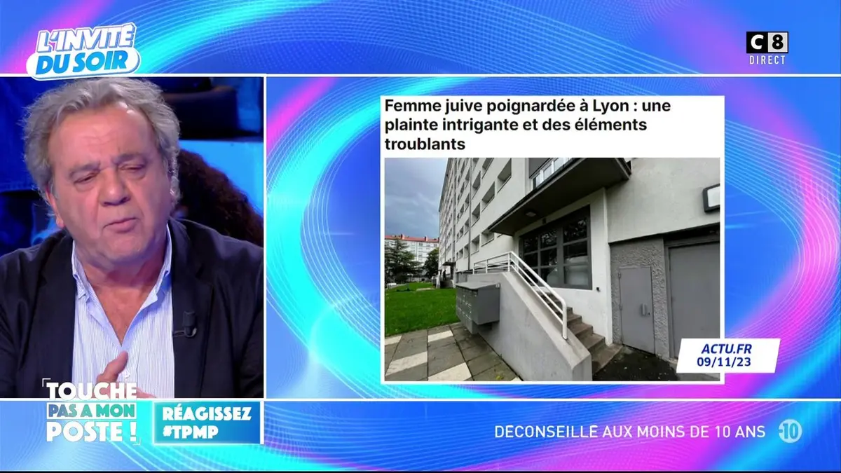 replay de Une femme juive prétend avoir été poignardée à Lyon