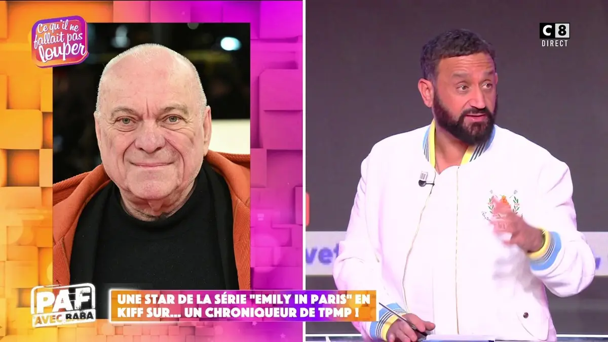 replay de Une star de la série "Emily in Paris" en kiff sur... Un chroniqueur de TPMP !