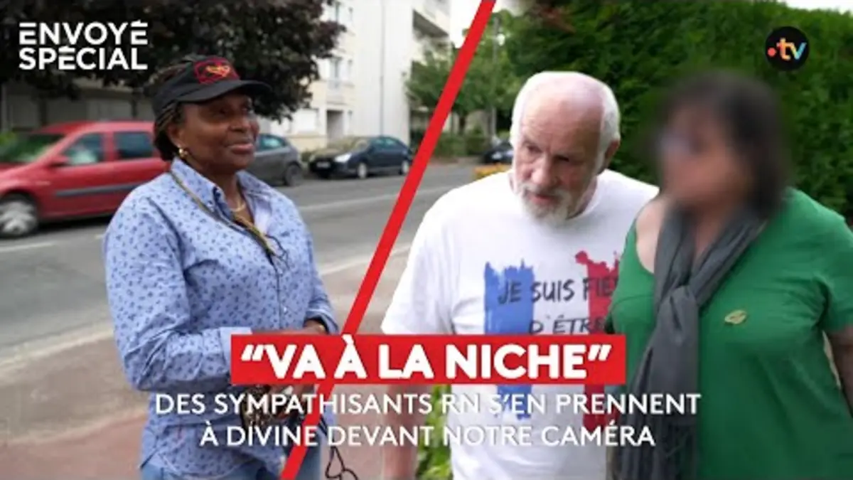 replay de “Va à la niche” des sympathisants RN s’en prennent à Divine, victime de racisme, devant notre caméra