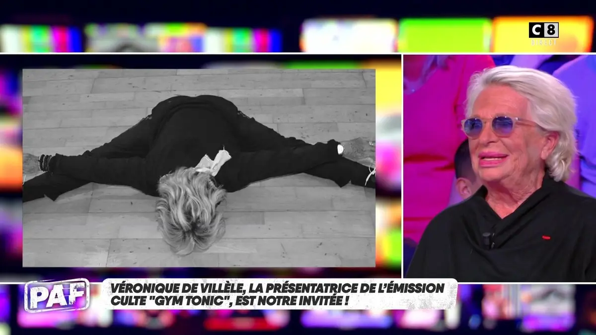 replay de Véronique de Villèle, présentatrice de l'émission culte "Gym Tonic" dans PAF