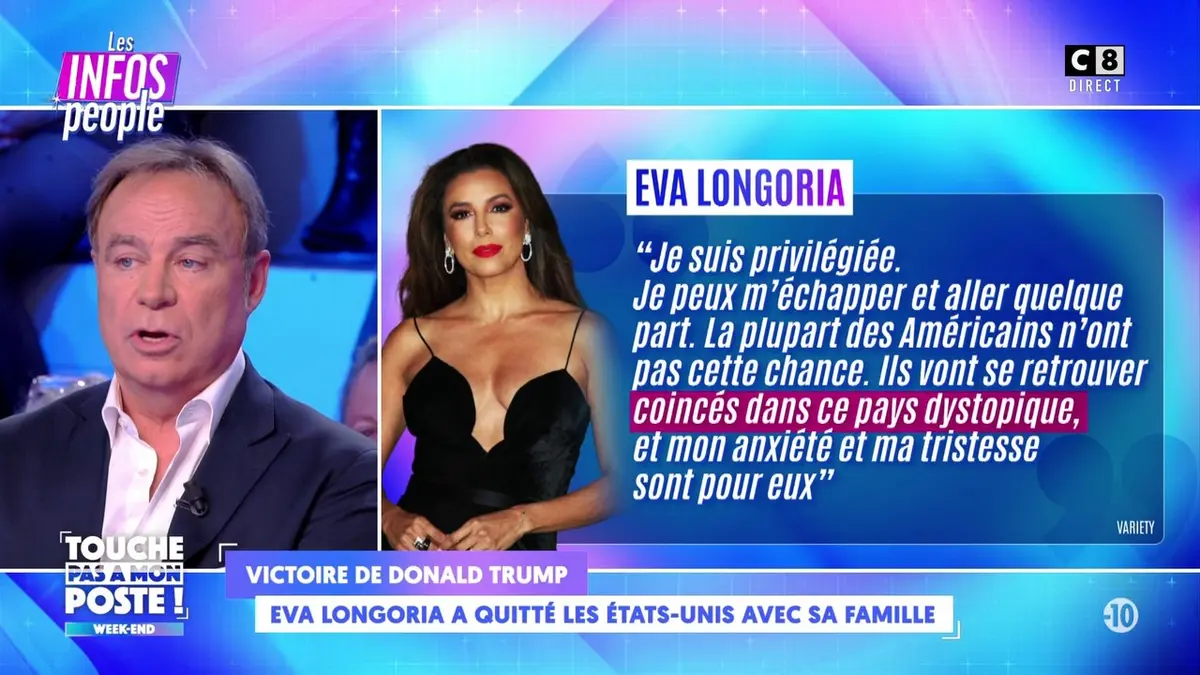 replay de Victoire de Donald Trump : Eva Longoria a quitté les États-Unis avec sa famille !