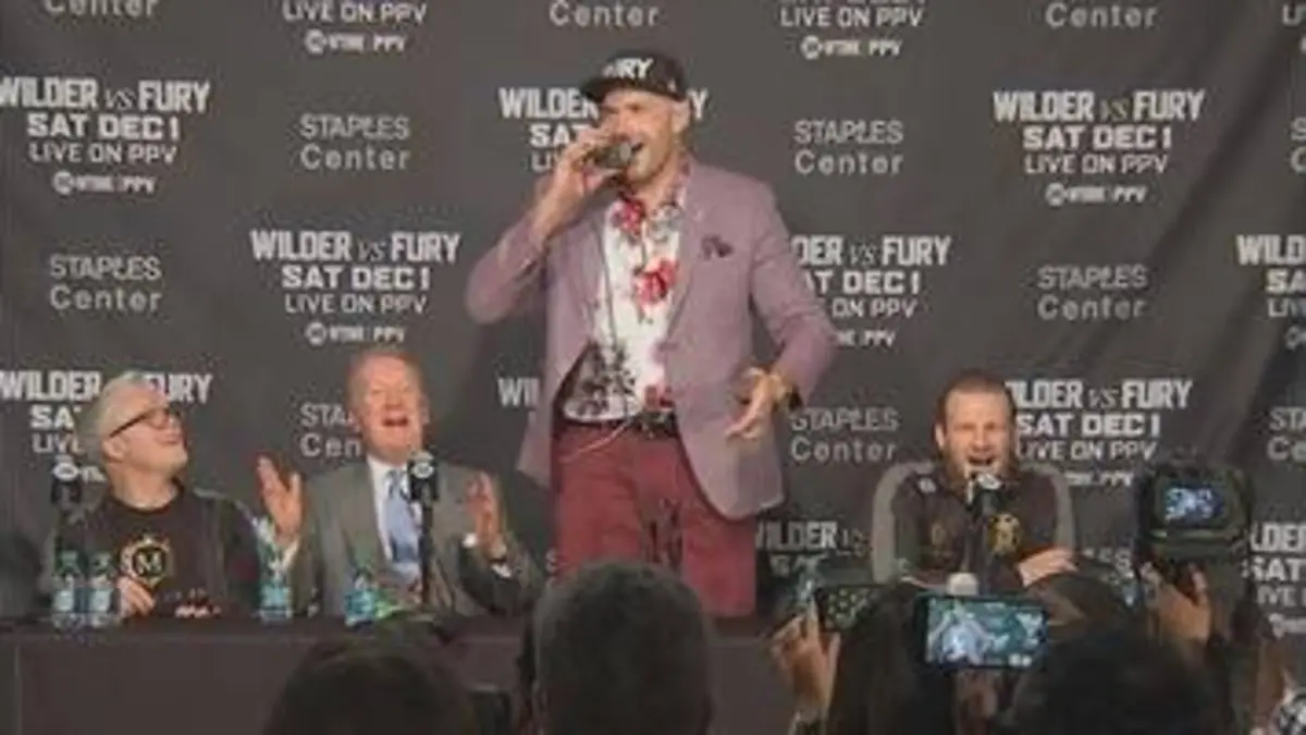 replay de Vidéo - Boxe : Fury était encore déchainé après le combat
