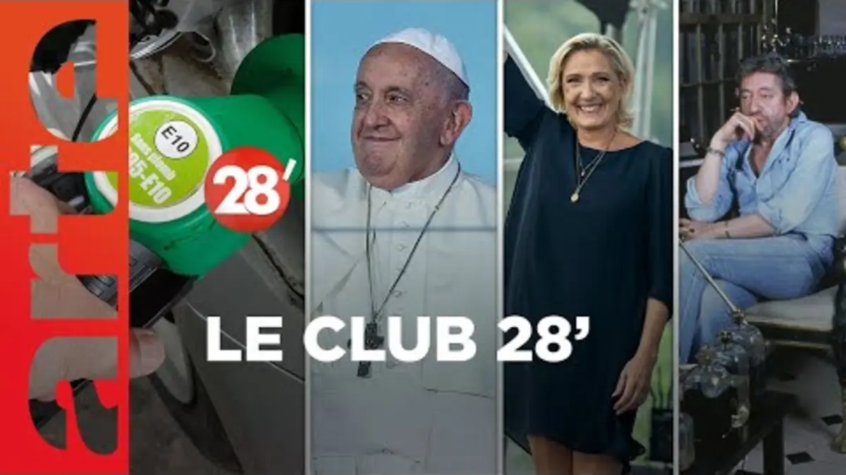 replay de Visite du Pape François, inflation, dîner d'Etat à Versailles... Le Club 28' ! - 28 Minutes - ARTE