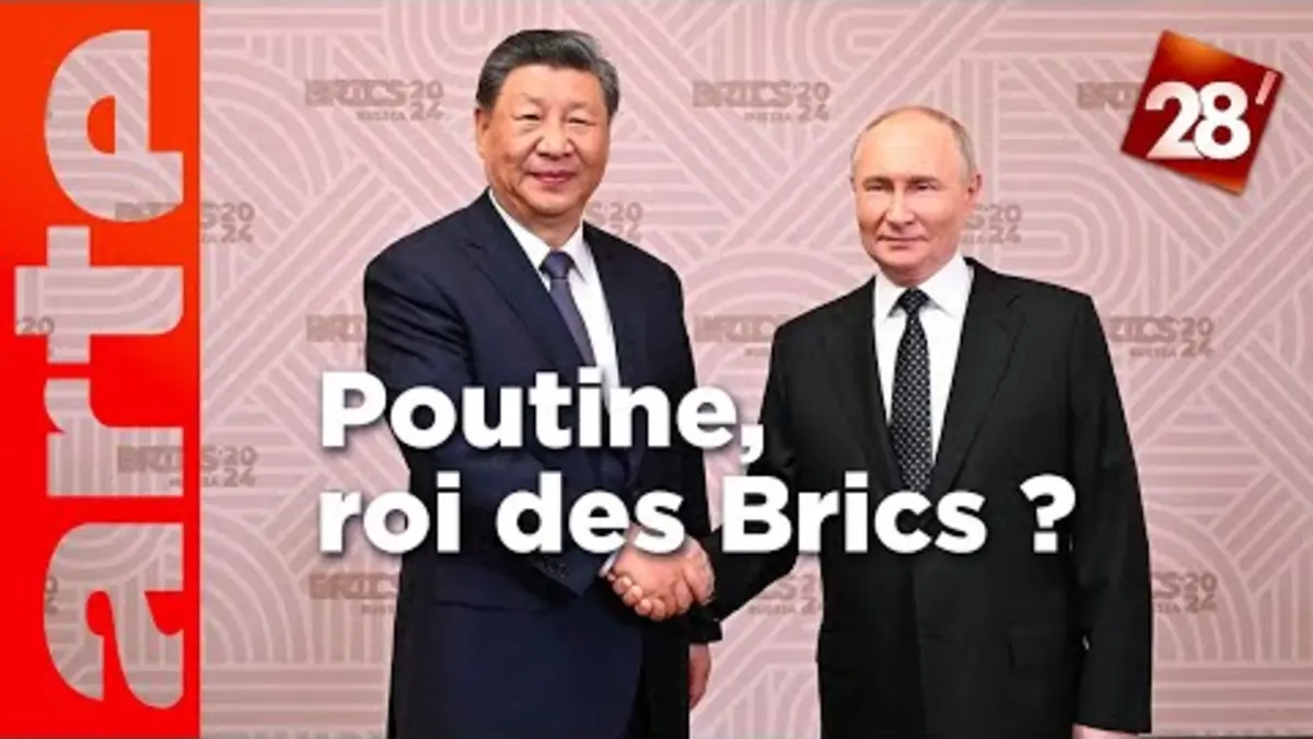 replay de Vladimir Poutine accueille le sommet des Brics en Russie | 28 minutes | ARTE