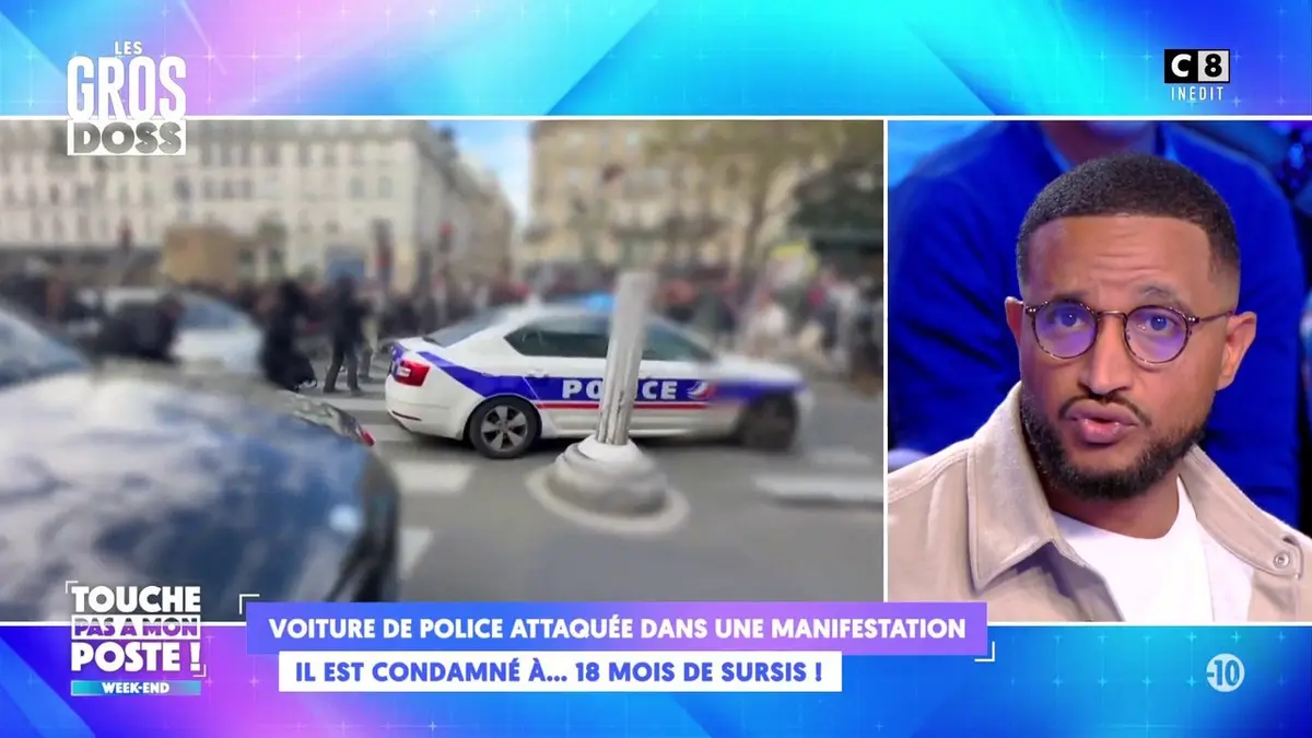 replay de Voiture de police attaquée dans une manifestation : il est condamné à 18 mois de sursis