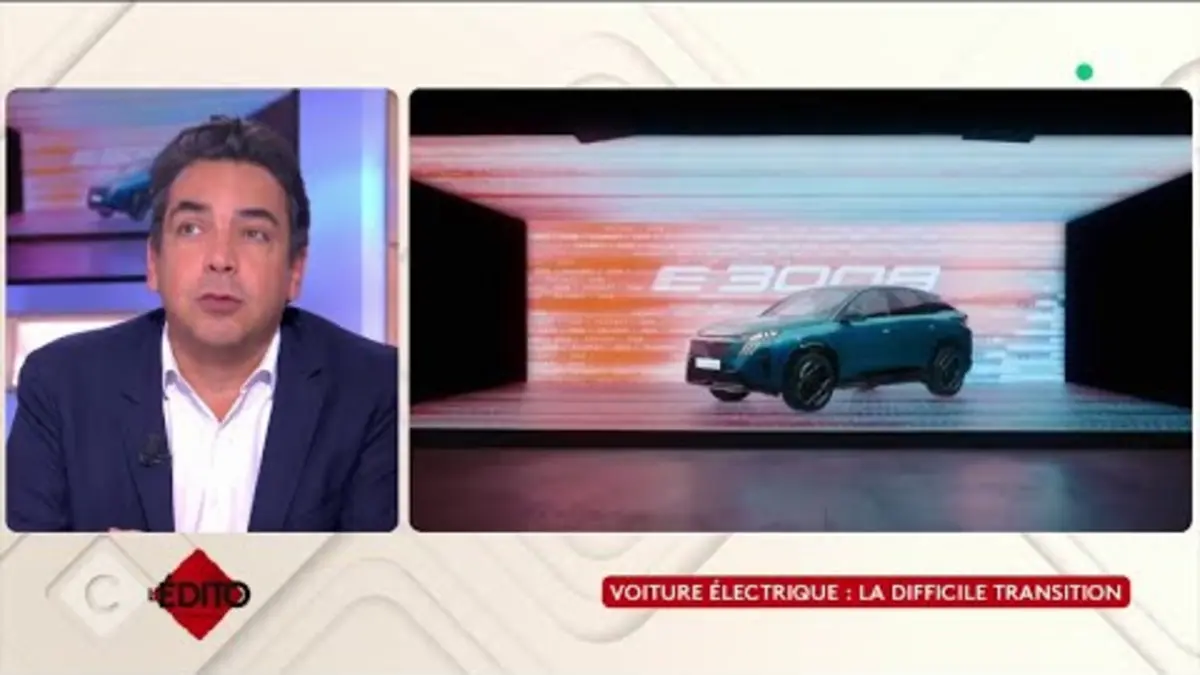 replay de Voiture électrique : le paradoxe français - L’Édito - C à vous - 06/02/2024