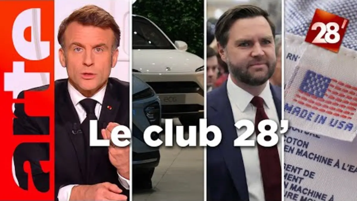 replay de Voitures électriques, défense européenne, la vie sous l’Occupation… Le Club | 28 minutes | ARTE