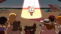 Vol au-dessus d'un nid de Coco