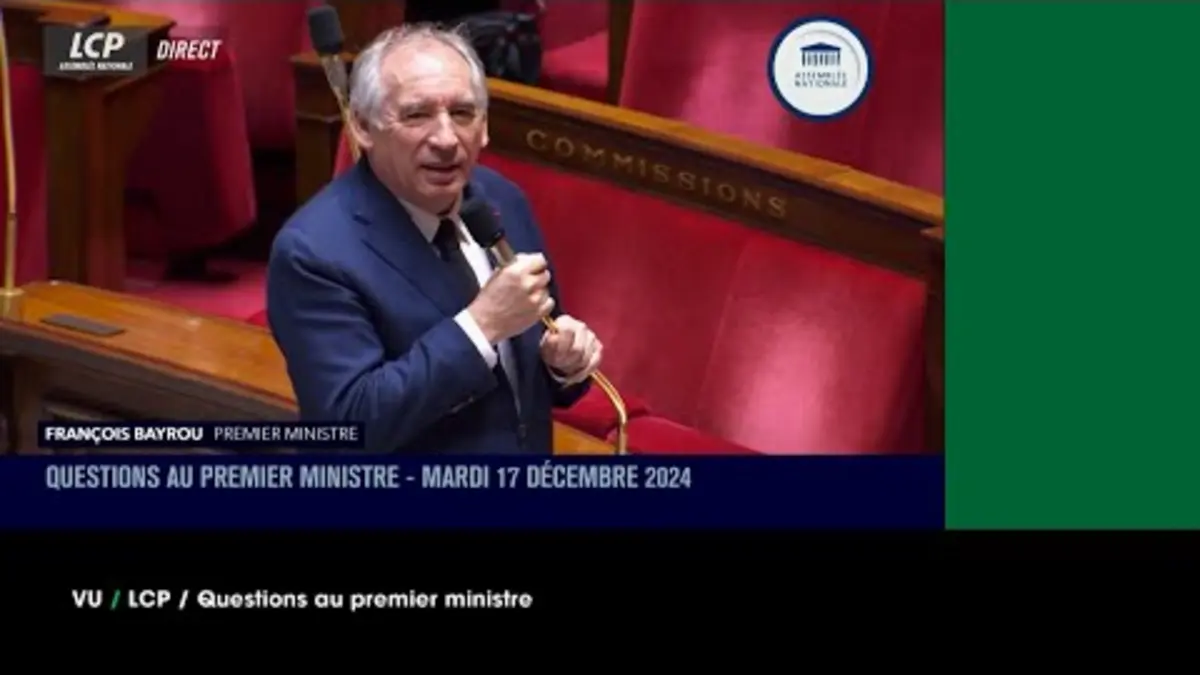 replay de VU du 18/12/2024 : Bayrou la gaffe