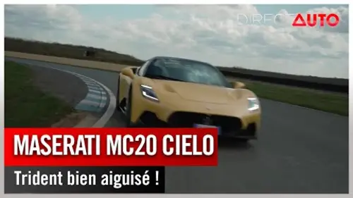 replay de Zone Rouge - Maserati MC20 Cielo : trident bien aiguisé !