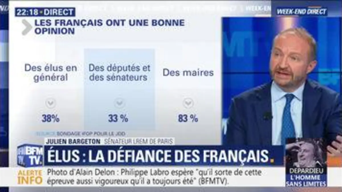 replay de À l'exception des maires, les Français ont une mauvaise opinion de leurs élus (1/2)
