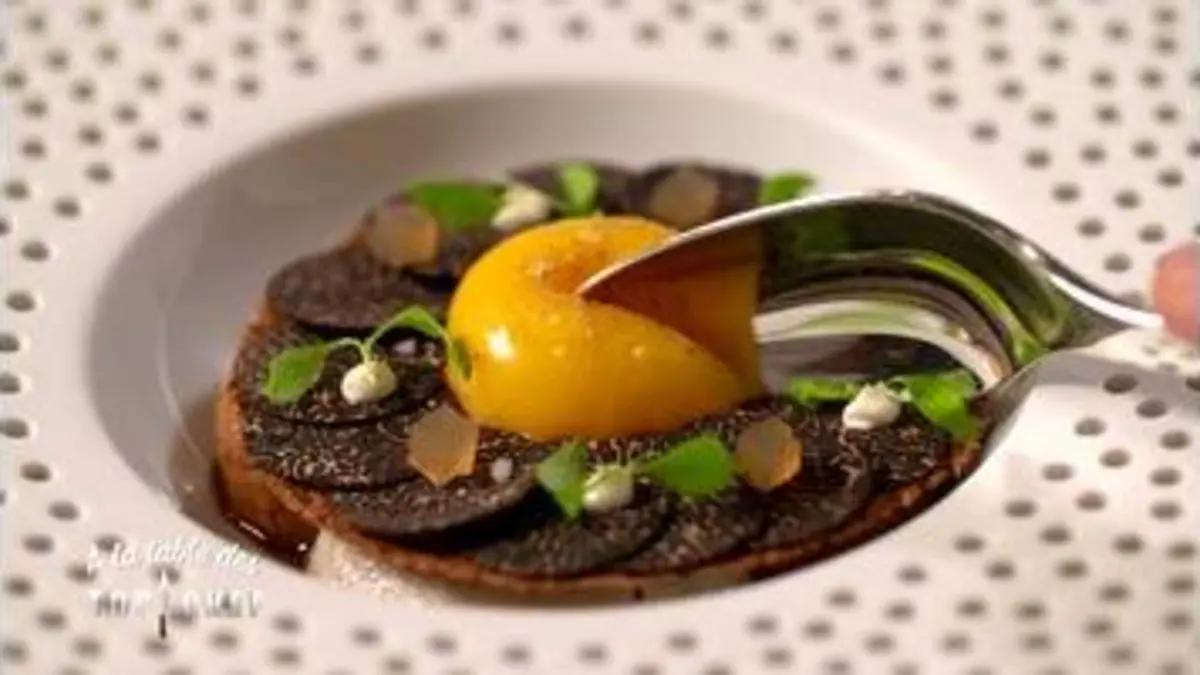 replay de A la table des Top Chef : Stéphanie Le Quellec : son plat signature 2 étoiles, très gourmand, à la truffe.