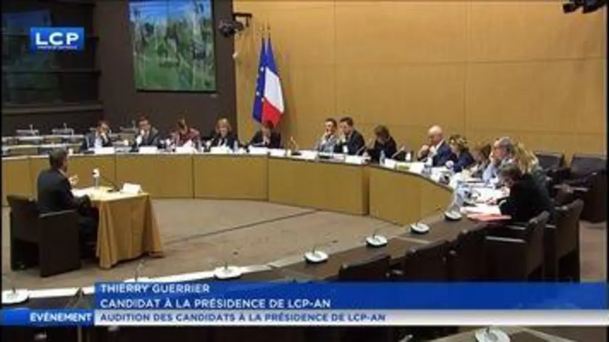 replay de Audition de Thierry Guerrier pour la présidence de LCP-An