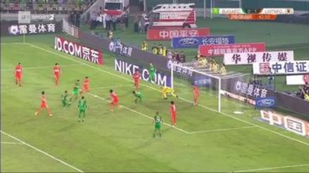 replay de Beijing Guo'an / Shandong Luneng : les buts