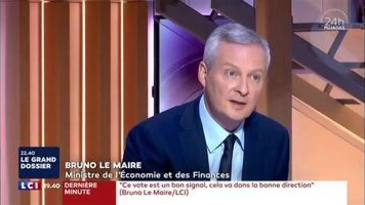 replay de Bruno Le Maire : "Je fais un coup de chapeau à tous les parlementaires qui ont voté pour cette transformation de la SNCF"