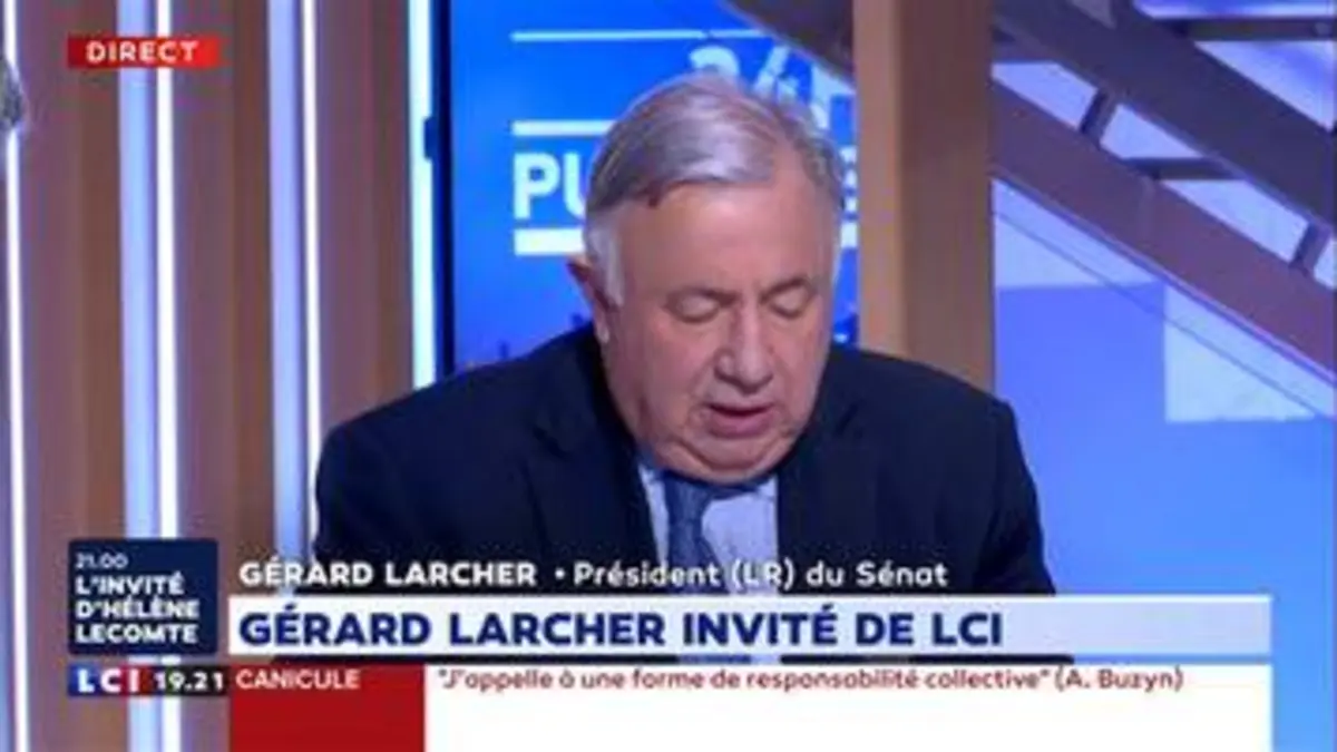 replay de Canicule : "je pense que l'État a fait son devoir (Gérard Larcher)