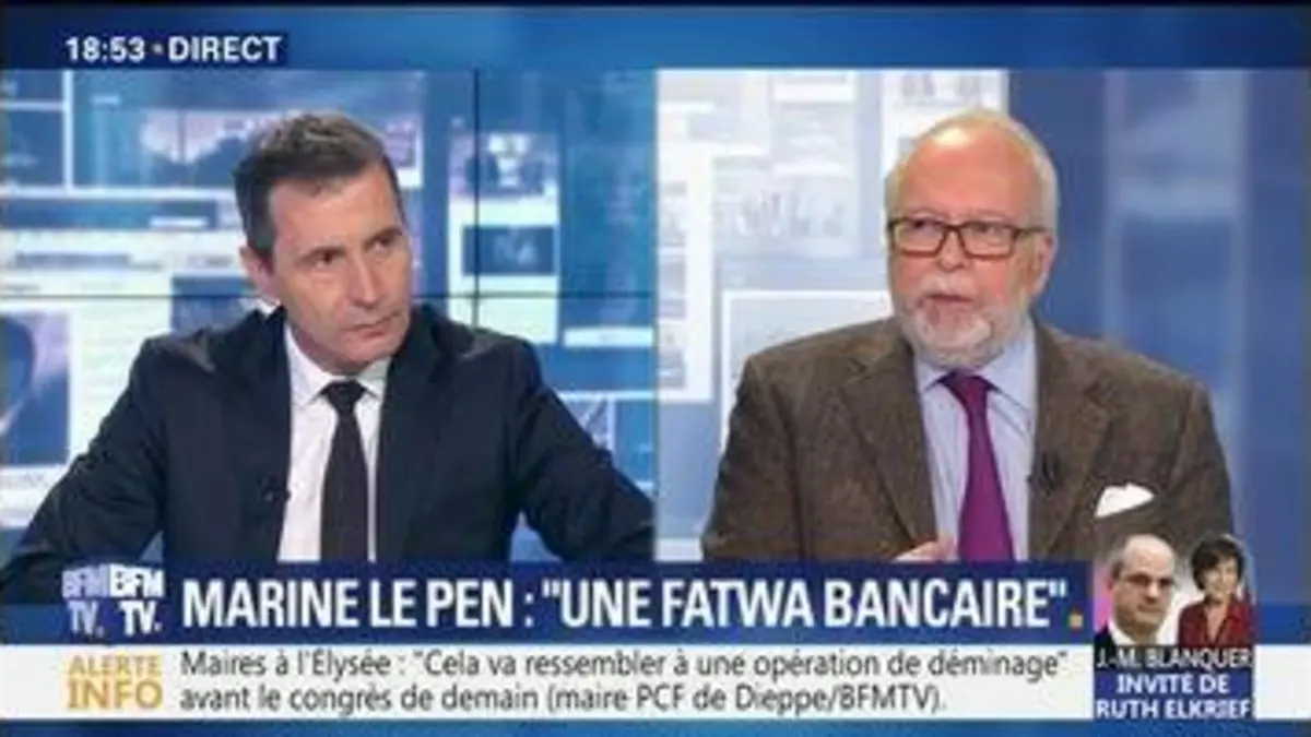 replay de Clôture des comptes du FN: Marine Le Pen dénonce une "fatwa bancaire"