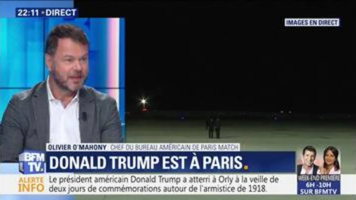 replay de Commémoration du 11 novembre : Donald Trump arrive à Paris (1/3)