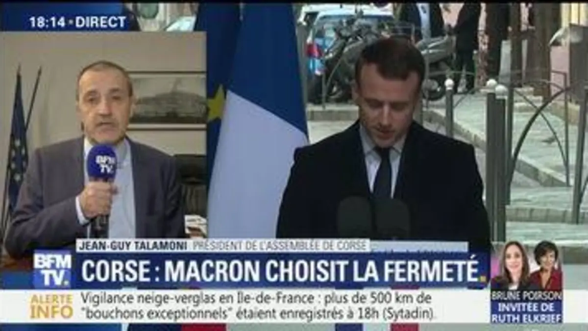 replay de Corse: "Nous attendons que Macron ouvre la voie à des négociations constructives afin d'apaiser les relations", Jean-Guy Talamoni