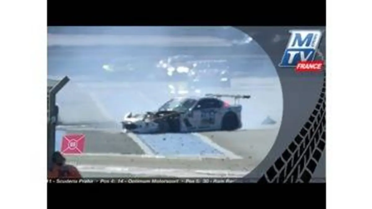 replay de Crash de la Ginetta n°284 aux 24H du Paul Ricard