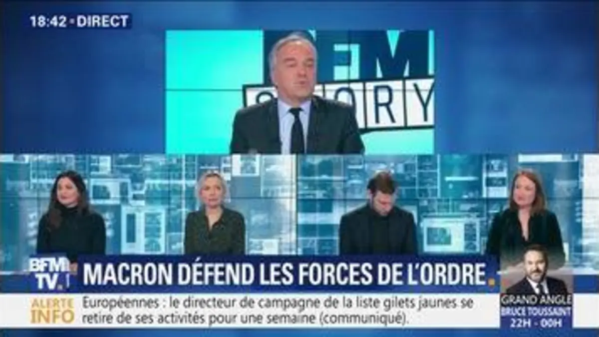 replay de Emmanuel Macron défend les forces de l’ordre (2/2)