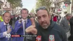 Emmanuel Macron et Pierre Gataz perturbent la manifestation contre la loi travail !