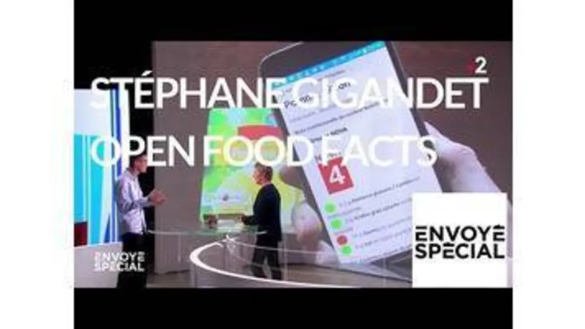 replay de Envoyé spécial. Stéphane Gigandet, fondateur d'OpenFood Facts - 13 septembre 2018 (France 2)