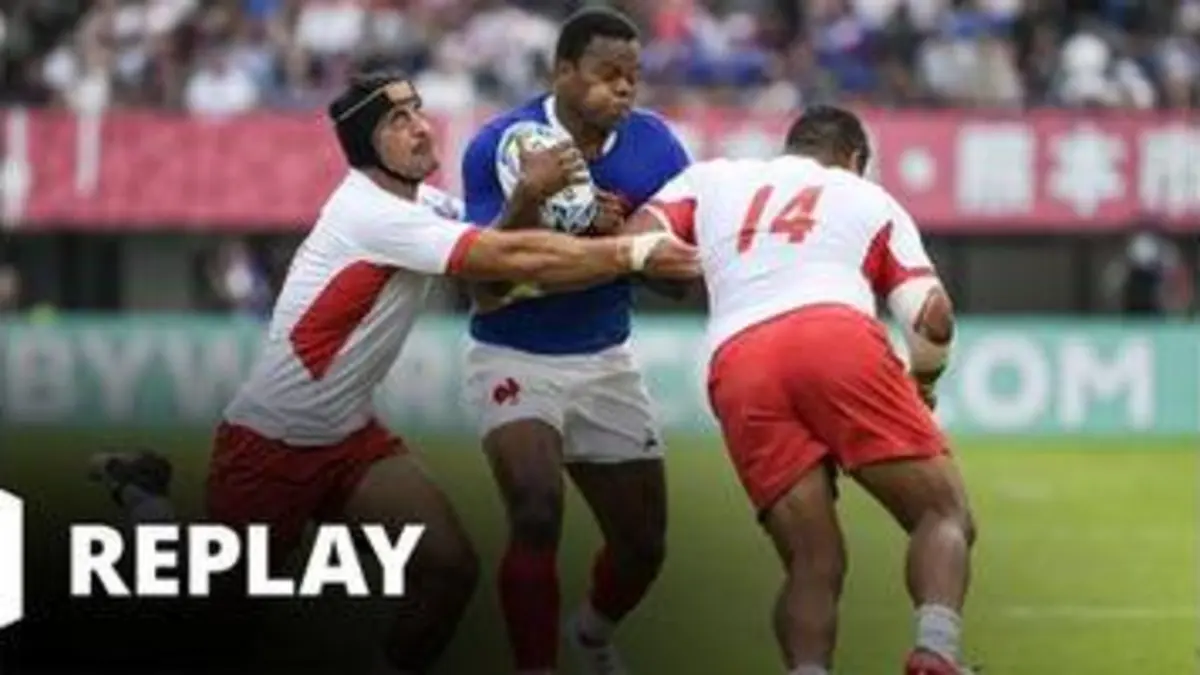 replay de France - Tonga (Coupe du monde de rugby - Japon 2019)