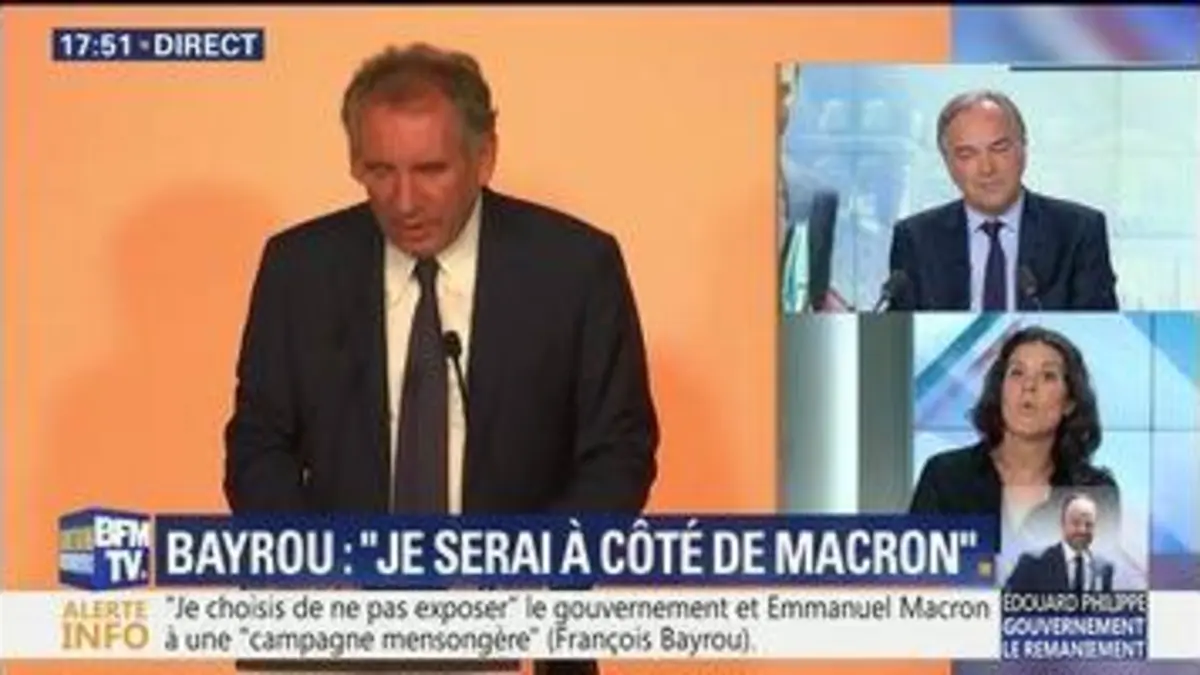 replay de François Bayrou restera fidèle à Emmanuel Macron malgré sa démission