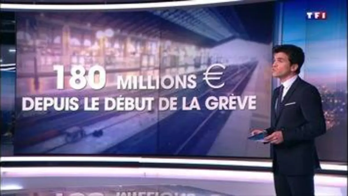 replay de Grève à la SNCF : une perte estimée à 20 millions d'euros par jour