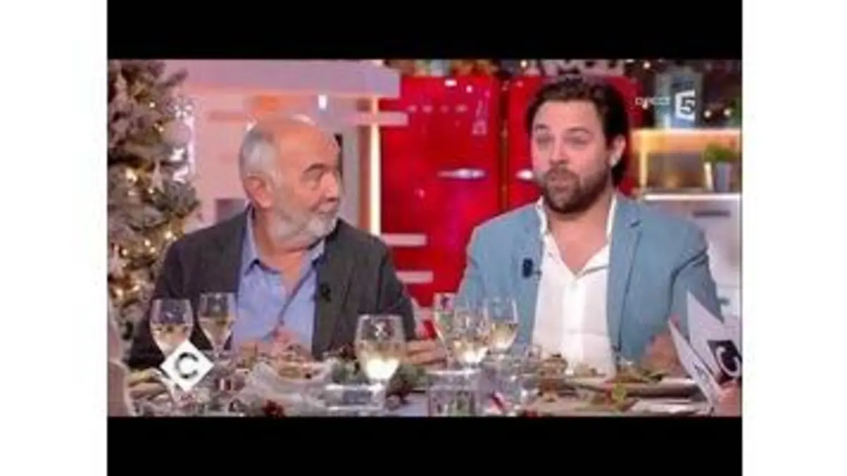 replay de Isabelle Mergault, Gérard et Arthur Jugnot au dîner - C à Vous - 18/12/2017
