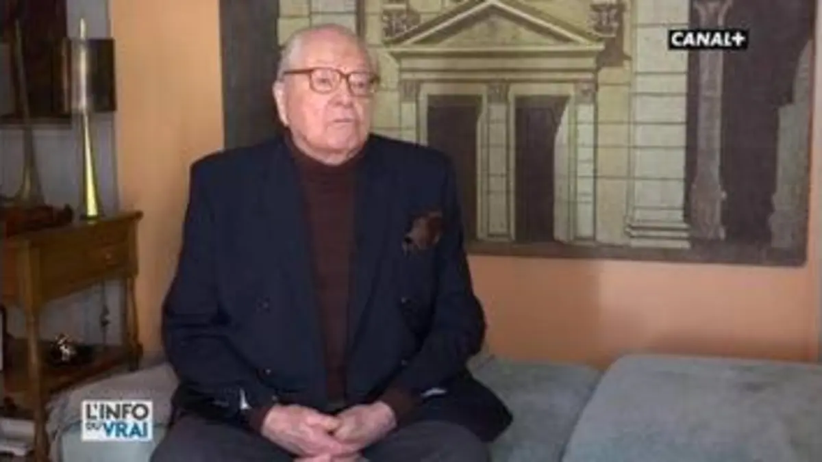 replay de Jean-Marie Le Pen s’exprime sur le changement de nom du FN - L'Info du Vrai du 26/02– CANAL+