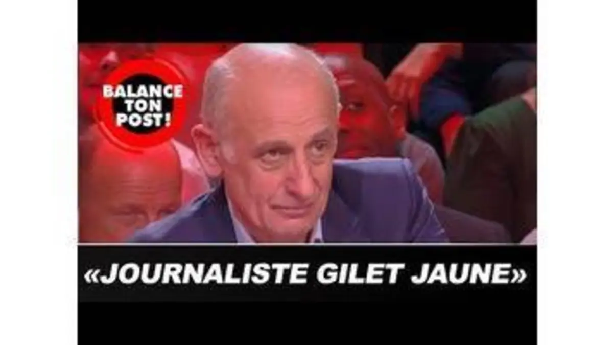 replay de Jean-Michel Apathie revient sur son vif échange avec le "journaliste gilet jaune"