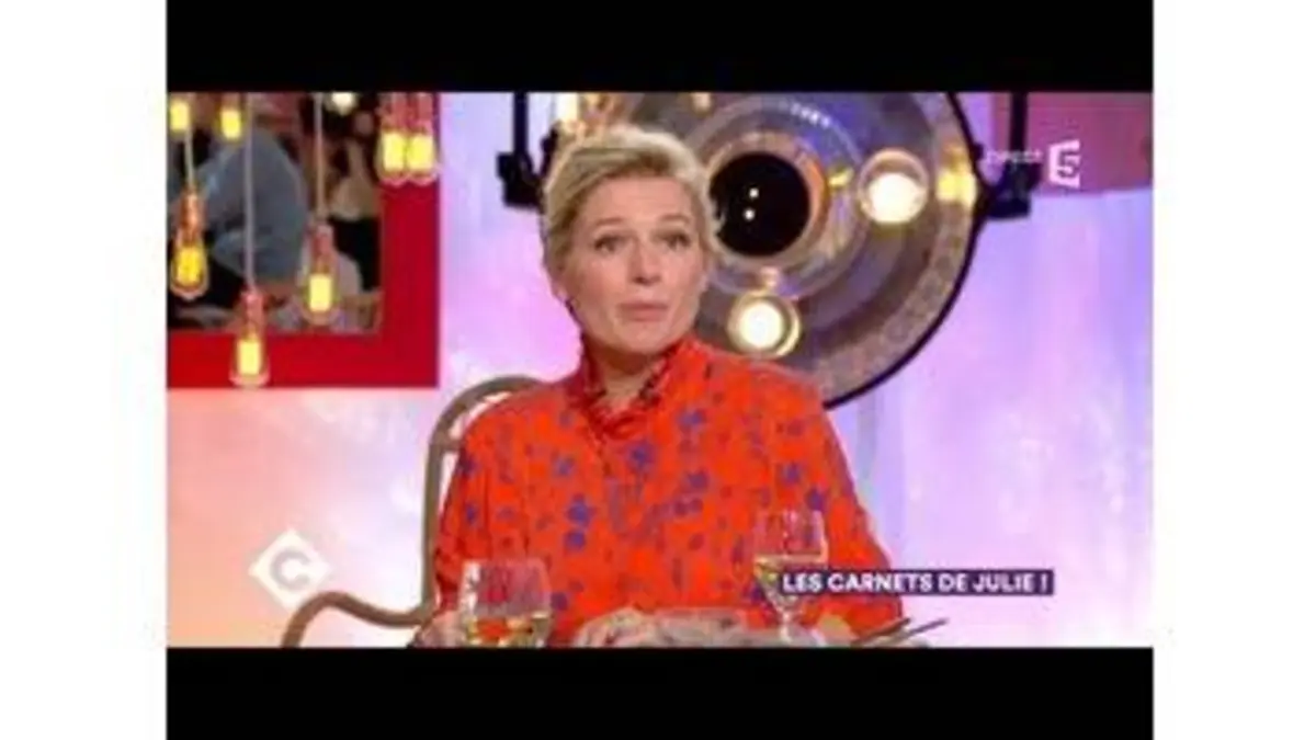 replay de Julie Andrieu et Florent Pagny au dîner - C à Vous - 28/11/2017