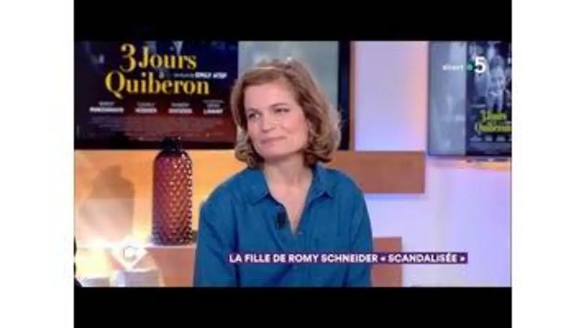 replay de La fille de Romy Schneider "scandalisée" - C à Vous - 06/06/2018