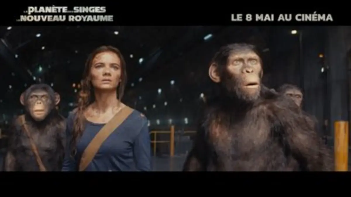 Replay TF1 du 29/04/2024 La Planète des Singes Le Nouveau Royaume Spot Human