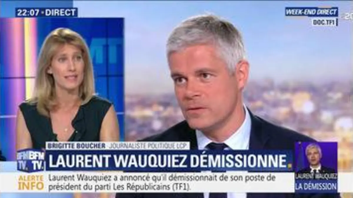 replay de Laurent Wauquiez démissionne (1/3)