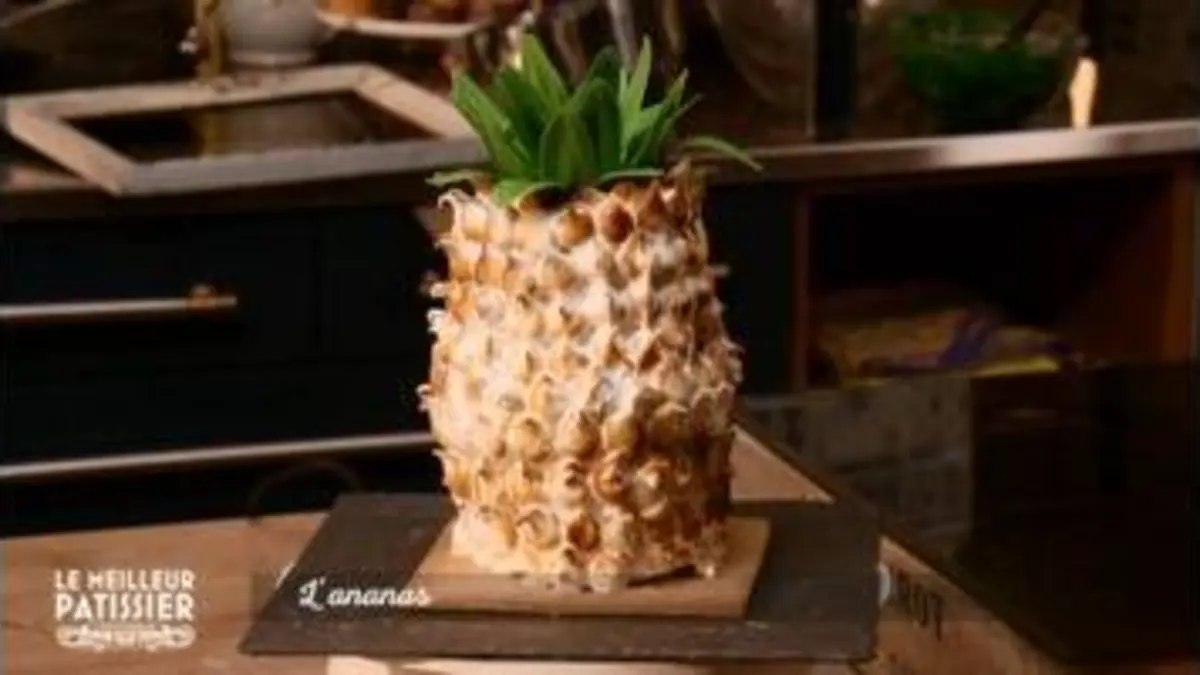 replay de Le meilleur pâtissier : L'ananas en trompe-l’œil de Mercotte