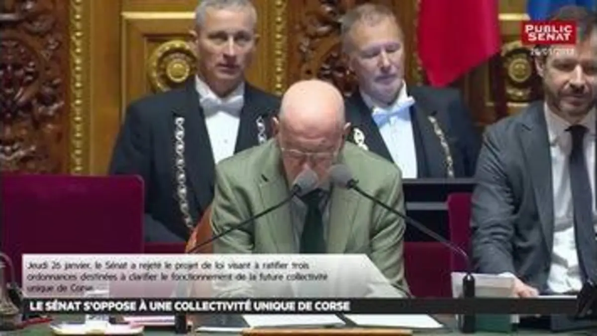 replay de Le Sénat s'oppose à une collectivité unique de Corse - Les matins du Sénat (30/01/2017)