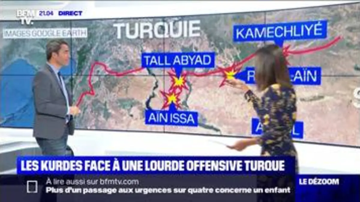 replay de Les Kurdes face à une lourde offensive turque - 10/10